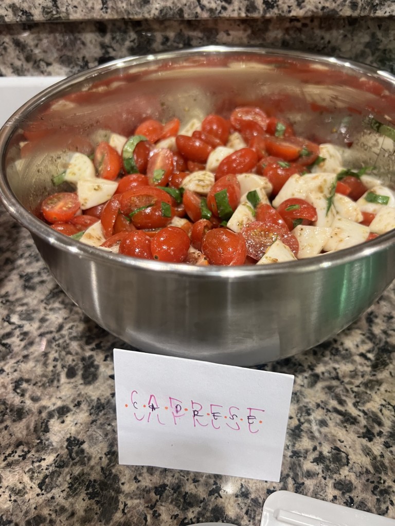 caprese prepared by nick