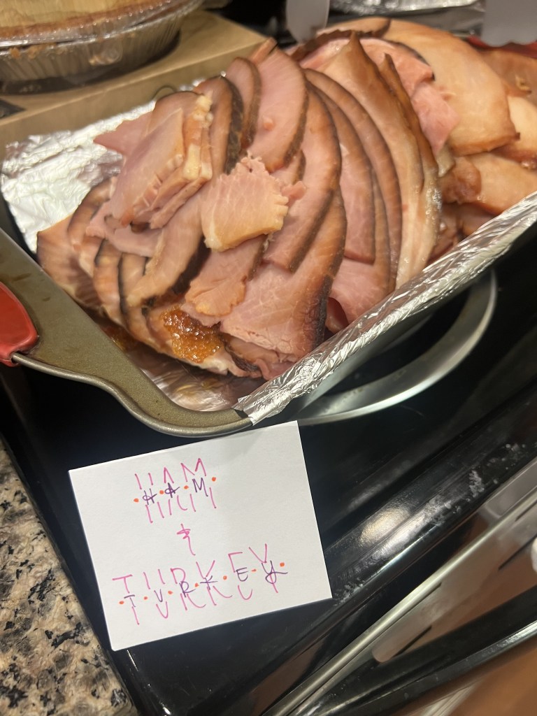 ham and turkey from honey baked ham company 