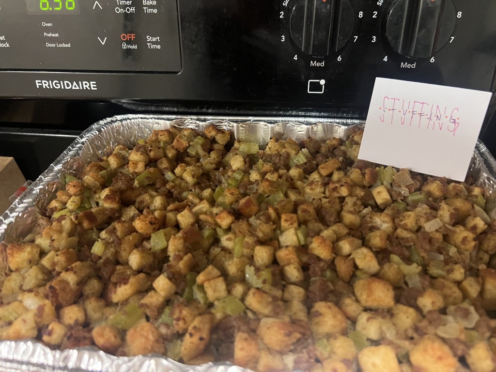 stuffing prepared by melissa 