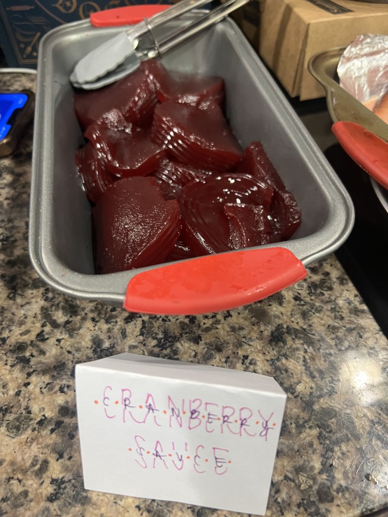 cranberry sauce prepared by ocean spray lmao (if it isn't out of the can, i do not want it)